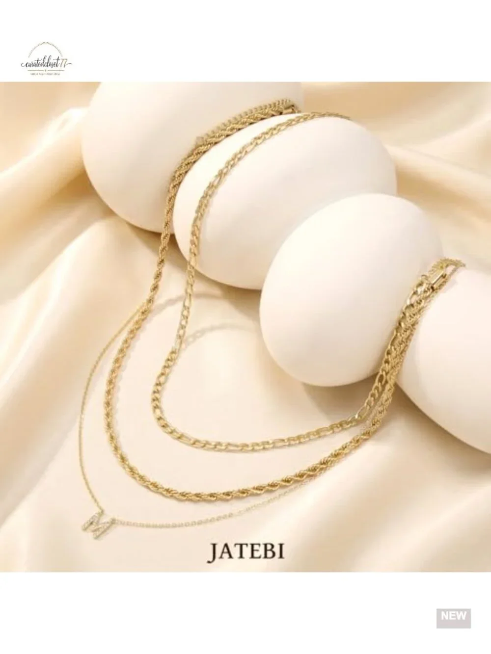 Layered Gold Necklace Set Chunky Stackable Cuban Chain Choker Cubic Zirconia